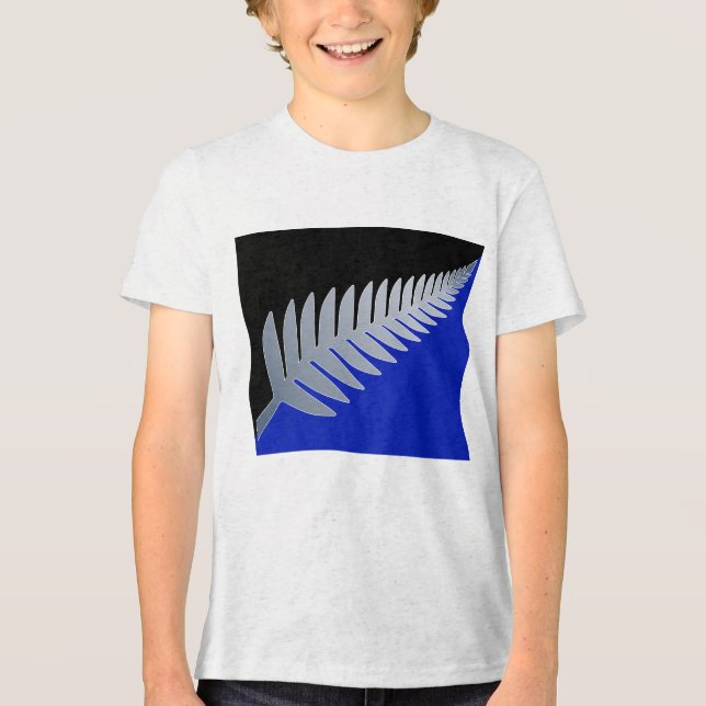Neuseeland Silver Fern Tri-Blend Shirt (Vorderseite)