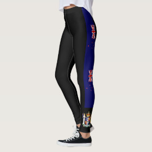 Neuseeland stripes Flagge Leggings