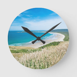 Neuseeland, Südinsel, Catlins, Tautuku Bay Runde Wanduhr