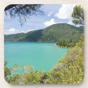 Neuseeland, Südinsel, Marlborough Sounds. Getränkeuntersetzer
