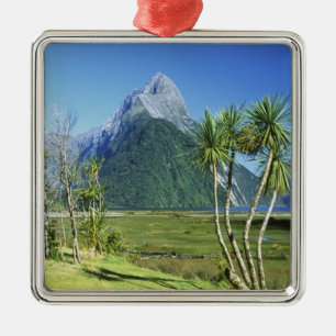 Neuseeland, Südinsel, Miter Peak, Silbernes Ornament