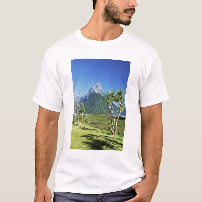 Neuseeland, Südinsel, Miter Peak, T-Shirt (Vorderseite)