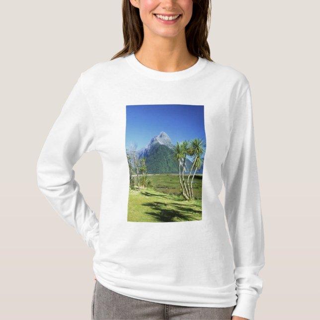 Neuseeland, Südinsel, Miter Peak, T-Shirt (Vorderseite)