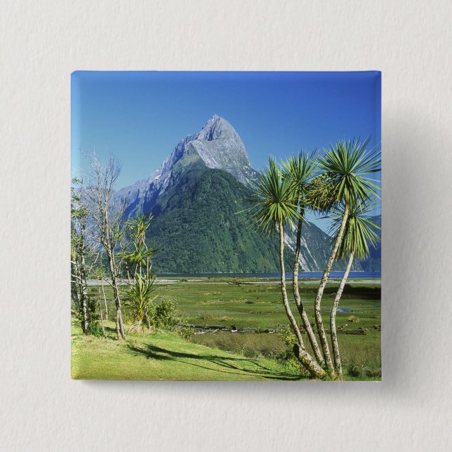 Neuseeland, Südinsel, Mitre Peak, Button (Vorderseite)