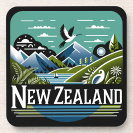 Neuseeland Südpazifik Getränkeuntersetzer