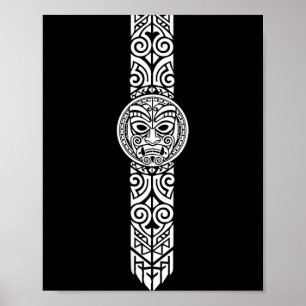 Neuseeland Symbol Haka Kultur stolz Maori-Stamm Poster
