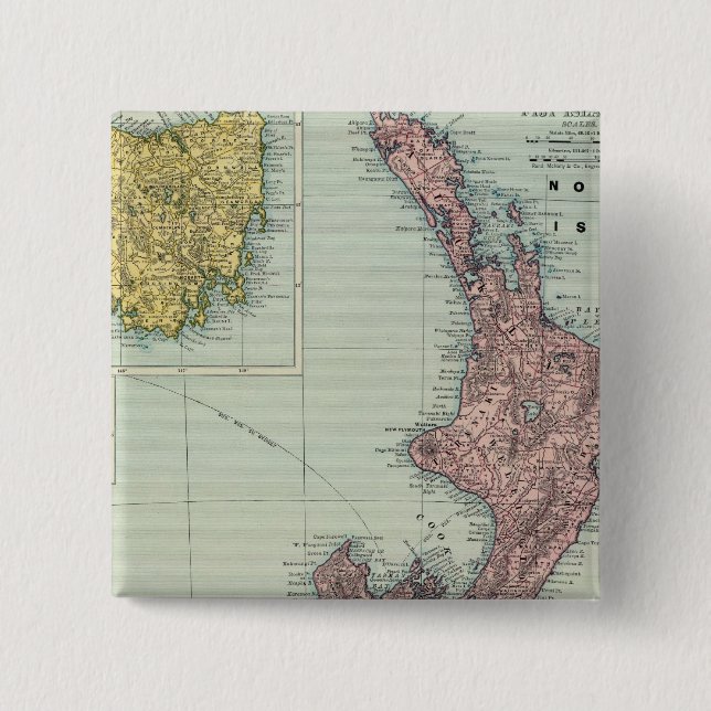Neuseeland, Tasmanien, Fidschi Button (Vorderseite)