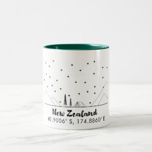 Neuseeland-Tasse Zweifarbige Tasse