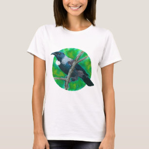 Neuseeland Tui - Malerei in Acryl T-Shirt
