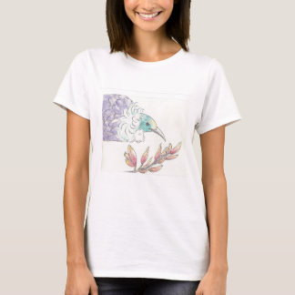 Neuseeland Tui-Vogel und Flachs-T - Shirt