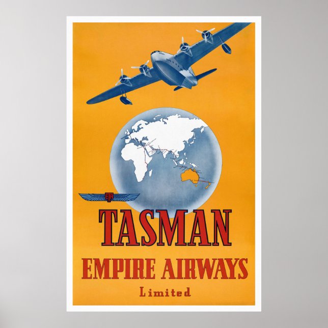 Neuseeland Vintage Travel Poster neu (Vorne)