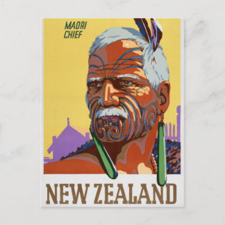 Neuseeland Vintage Travel Poster neu Postkarte