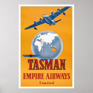 Neuseeland Vintage Travel Poster wiederhergestellt