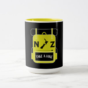 Neuseeland Wandern - Walling NZ - Wanderwege NZ Zweifarbige Tasse