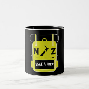 Neuseeland Wandern - Walling NZ - Wanderwege NZ Zweifarbige Tasse