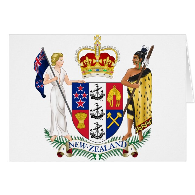Neuseeland-Wappen (Vorderseite (Horizontal))