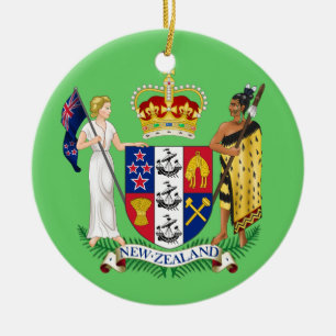 NEUSEELAND-Weihnachtsverzierung Keramikornament