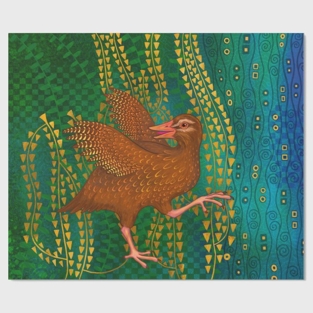 Neuseeland Weka Geschenkpapier (Flach)
