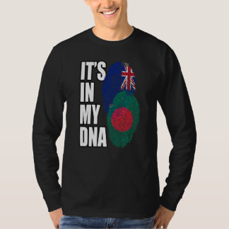 Neuseeländer und Bangladeshi gemischte DNA-Flagge T-Shirt