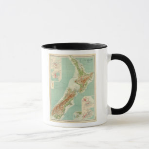 neuseeländische Atlantikkarte Tasse