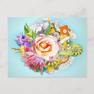 Neuseeländische Collage Postkarte