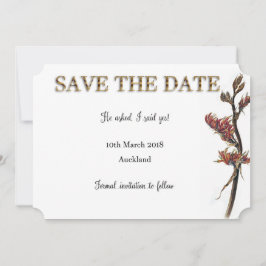 Neuseeländische Flachs-Blume Save the Date