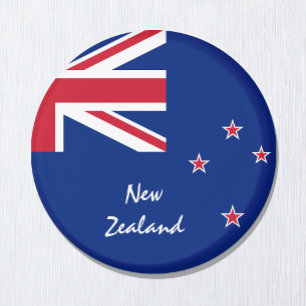 Neuseeländische Flagge & Aotearoa - Reise-/Sportfa Magnet