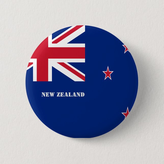 Neuseeländische Flagge Button (Vorderseite)