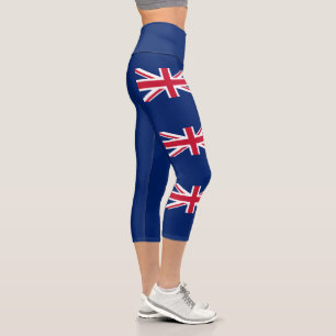 Neuseeländische Flagge Capri Leggings