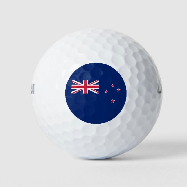 Neuseeländische Flagge Golfball (Vorderseite)