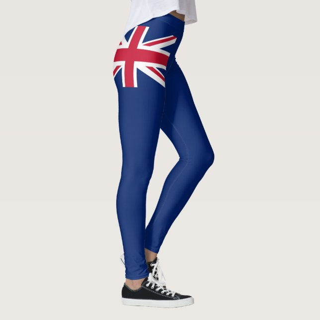 Neuseeländische Flagge Leggings (Rechts)