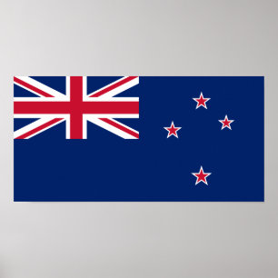 Neuseeländische Flagge (NZ) Poster