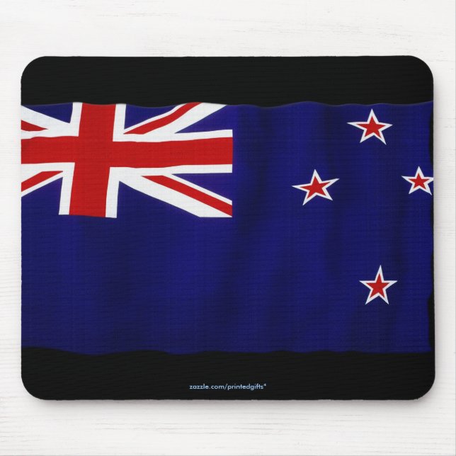 Neuseeländische Flagge Patriotische Weltflaggen Mo Mousepad (Vorne)