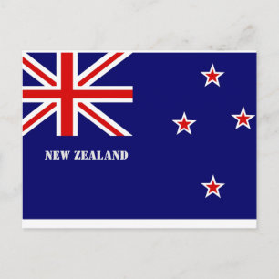 Neuseeländische Flagge Postkarte