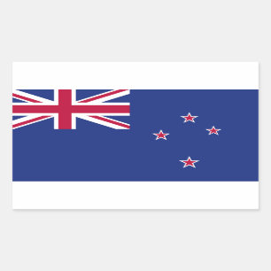 Neuseeländische Flagge Rechteckiger Aufkleber