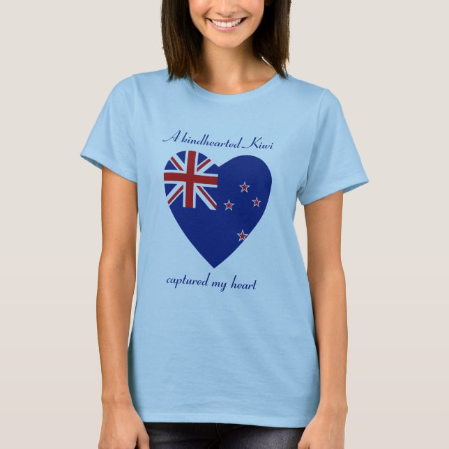 Neuseeländische Flagge Sweetheart T - Shirt (Vorderseite)
