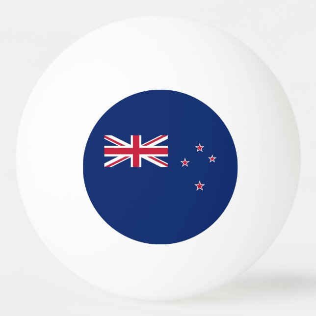 Neuseeländische Flagge Tischtennisball (Vorderseite)