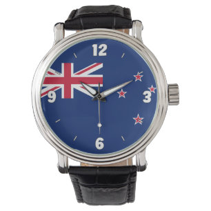 Neuseeländische Nationalflagge Elegant Patriotic Armbanduhr