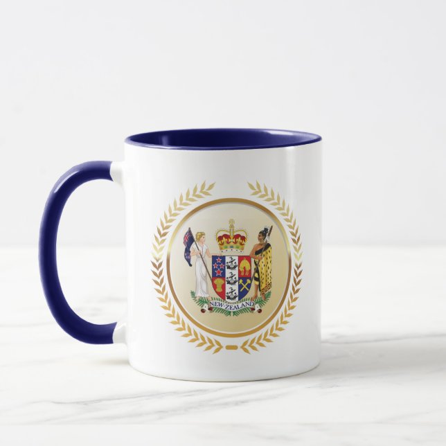 Neuseeländische Wappen Tasse (Links)