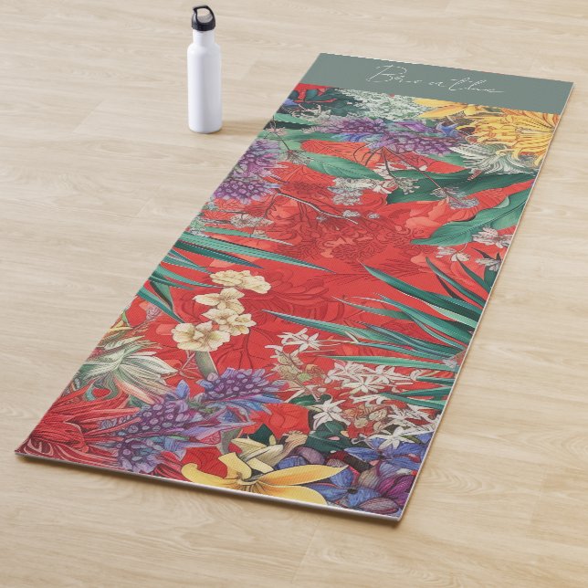 Neuseeländische Wildblumen Yogamatte (Beispiel)
