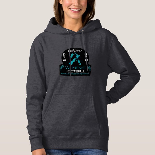 Neuseeländischer Frauenfußball Hoodie (Vorderseite)