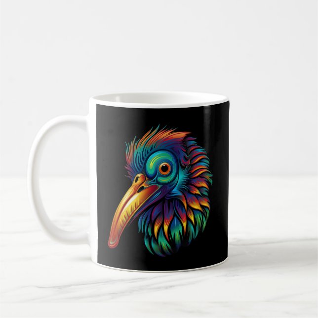 Neuseeländischer Kiwi Bird Pop Anima Kaffeetasse (Links)