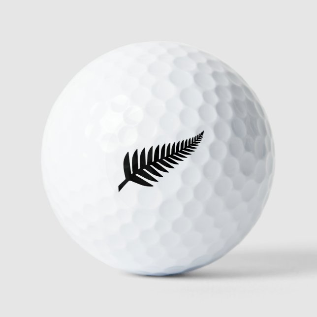 Neuseeländischer Silberfarn Golfball (Vorderseite)
