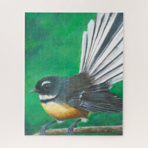 Neuseeländischer Vogelgeflügel (Piwakawaka) - Puzz