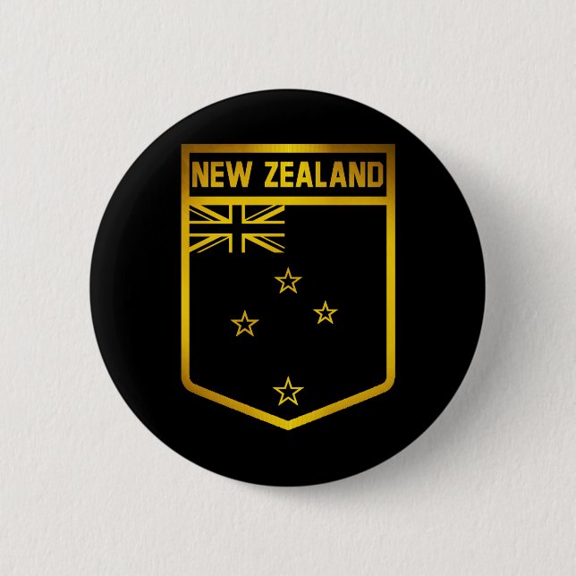 Neuseeländisches Emblem Button (Vorderseite)