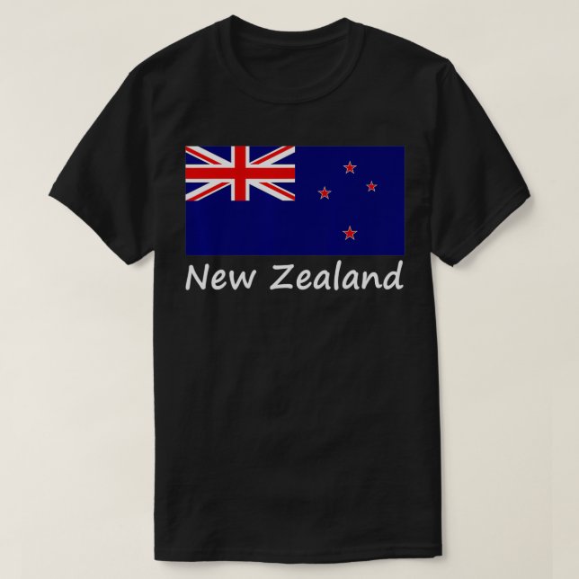 Neuseeländisches Flag Kiwi Zealander T-Shirt (Design vorne)