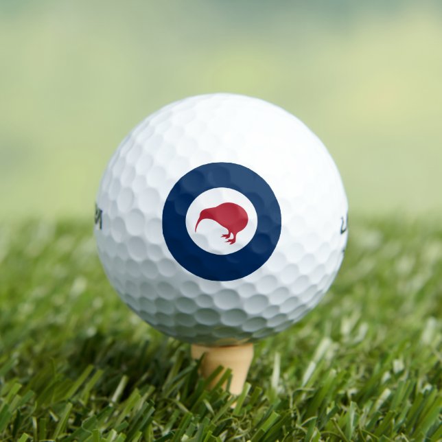 Neuseeländisches Symbol für die Nationalflagge Kiw Golfball (Insitu T-Shirt)