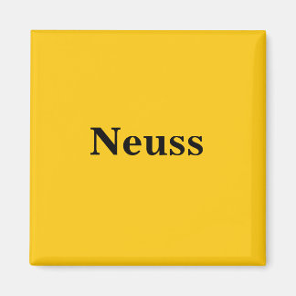 Neuss  Magnet Schild Gold Gleb