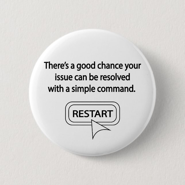 Neustart Button (Vorderseite)