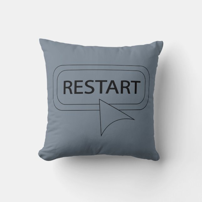 Neustart Kissen (Vorderseite)